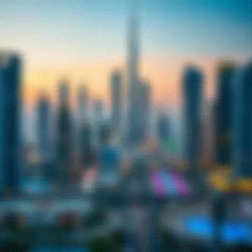 Dubai skyline showcasing residential developments
