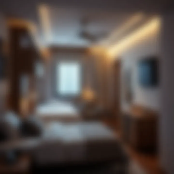Interior layout of a typical worker accommodation