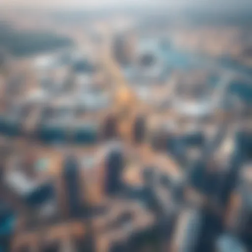 Aerial view of Dubai showcasing its real estate development