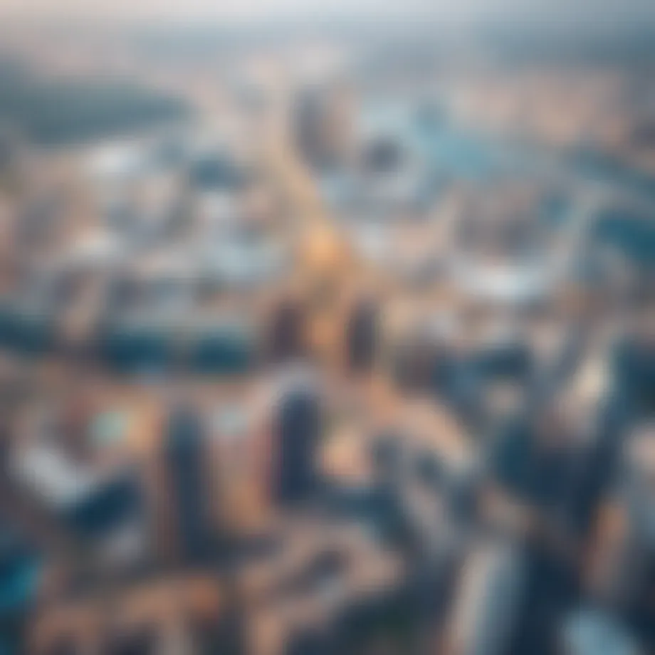 Aerial view of Dubai showcasing its real estate development