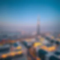 Aerial view of ياس بي showcasing modern architecture