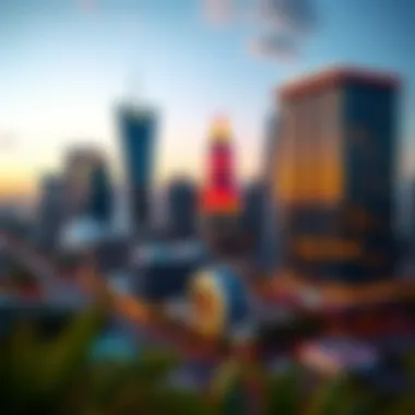 Vibrant Skyline of Vida Downtown Stunning skyline view of Vida Downtown