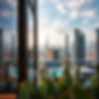 Stunning skyline view from Vida Dubai residences