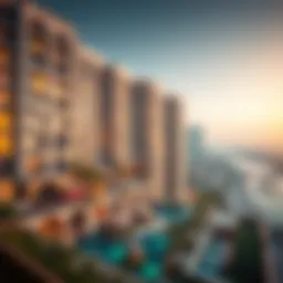 Luxurious apartment complex in Dubai