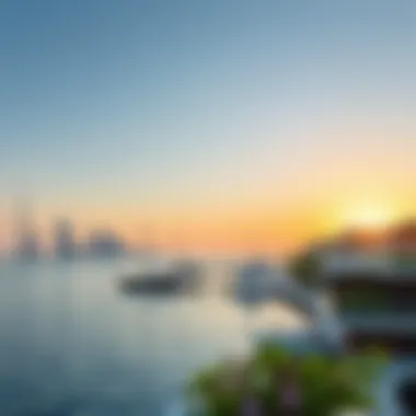 Scenic waterfront view in Dubai