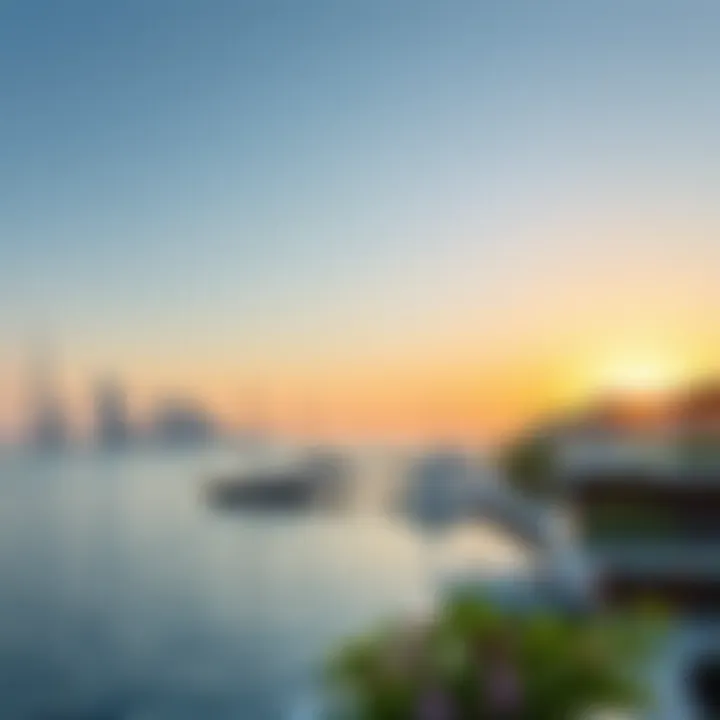 Scenic waterfront view in Dubai
