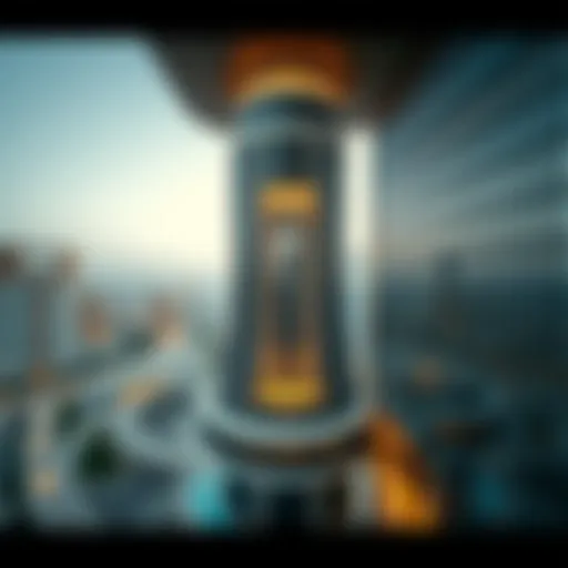 Aerial view of Yasmin Building showcasing architectural design