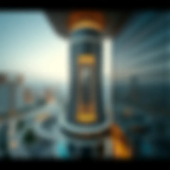 Aerial view of Yasmin Building showcasing architectural design