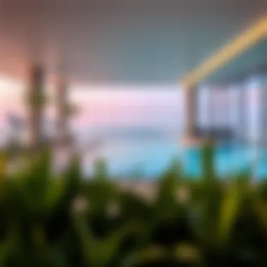 Amenities at Zumurud Tower including pool and gym